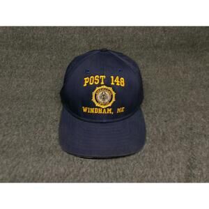American Legion Hat Cap Snapback Adjustable Men Navy Gold Post 148 Windham Maine